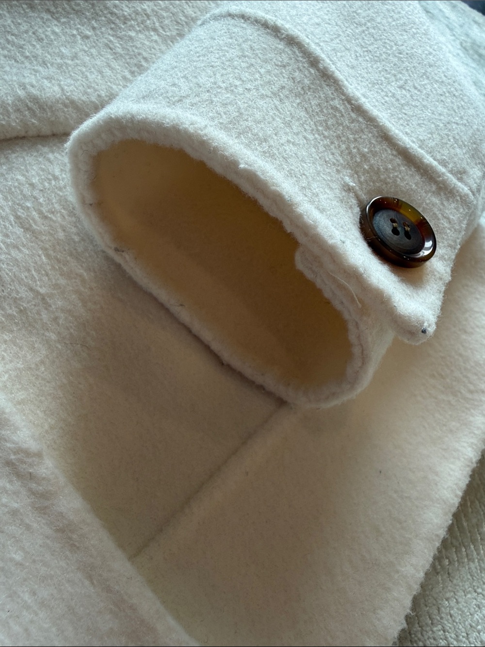 Rails Cream Button-Front Jacket - Picture 3 of 11